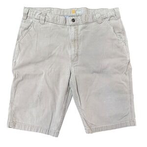 Carhartt Cargo Shorts Tan Casual Work Rugged Utility Mens Size 40